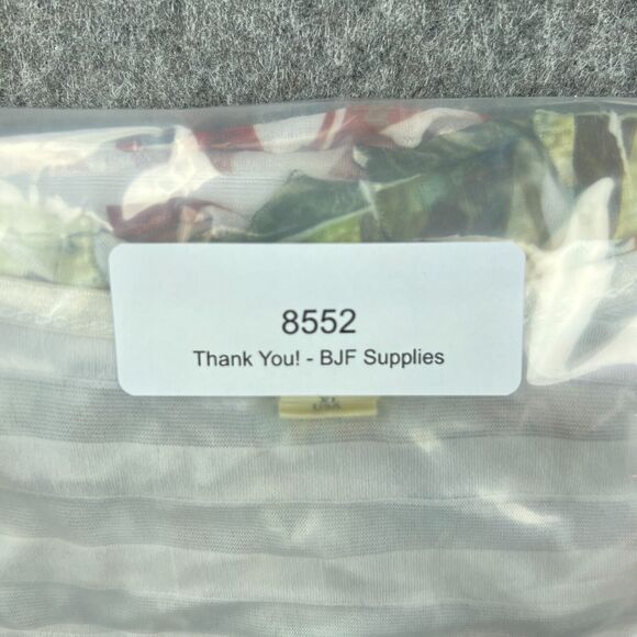 Brina & Em Shirt Womens Extra Large Floral Ruffle Short‎ Sleeve V Neck Tee USA - Picture 12 of 12